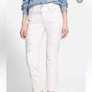 Current/Elliott The Highwaist Straight Super Salty Repair